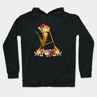 Letter A Name Initial Hoodie